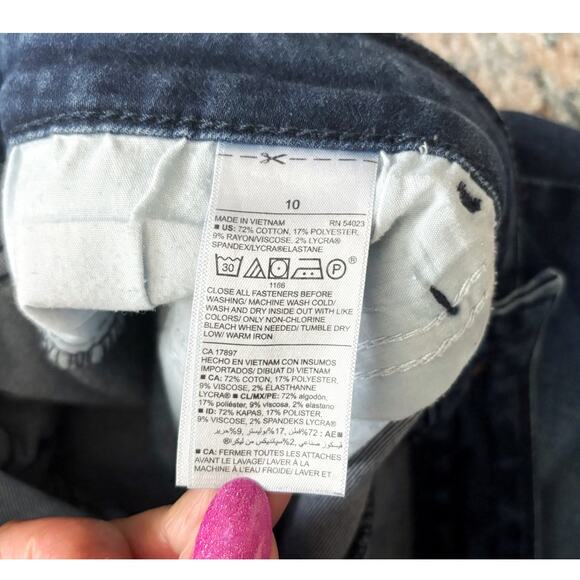 Old Navy Dark Wash Skinny Ankle Jeans Womens Size 10 - Picture 4 of 8